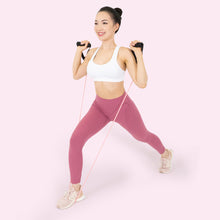 Tube Band Set-Peach Bands Fitness Canada Long Resistance Bands with Handles with Door Anchor Pink