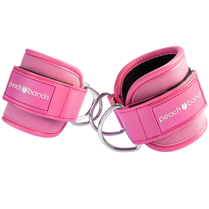 Cable Ankle Straps-Peach Bands Fitness Canada for Glute Kickbacks 
