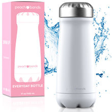Everyday Bottle Peach Bands Fitness Canada Stainless Steel Water Bottle White