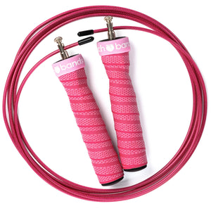 Speed Jump Rope Peach Bands Fitness Canada Adjustable Steel Cable Skipping Rope Pink
